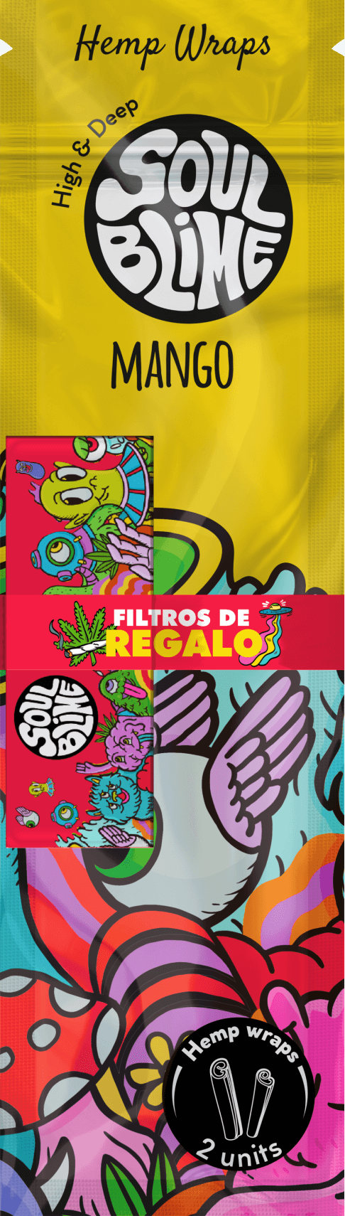 Blunt Hemp Wraps Soulblime Sabores Tropicales