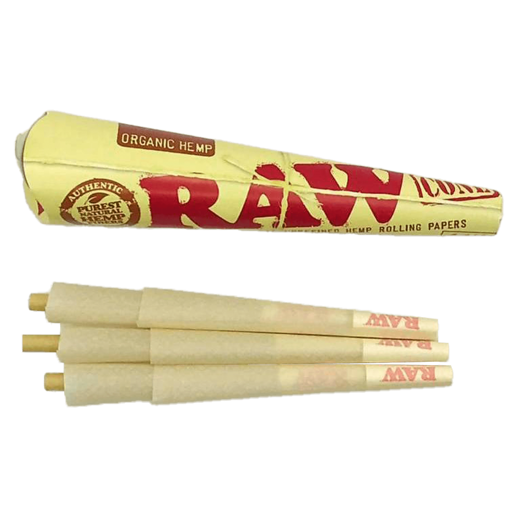 Papelillo Raw Orgánico Cono 1 1/4 x6