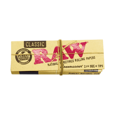 Papelillo y Tips Connoisseur Classic Raw 1 1/4