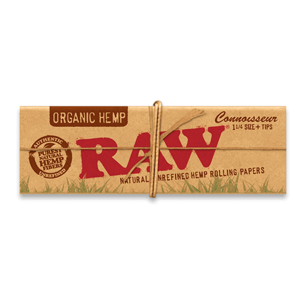 Papelillo y tips Connoisseur Organic Raw 1 1/4