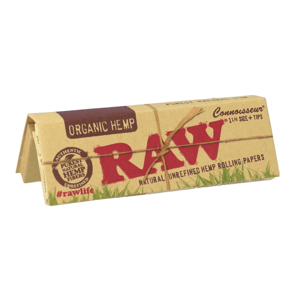 Papelillo y tips Connoisseur Organic Raw 1 1/4