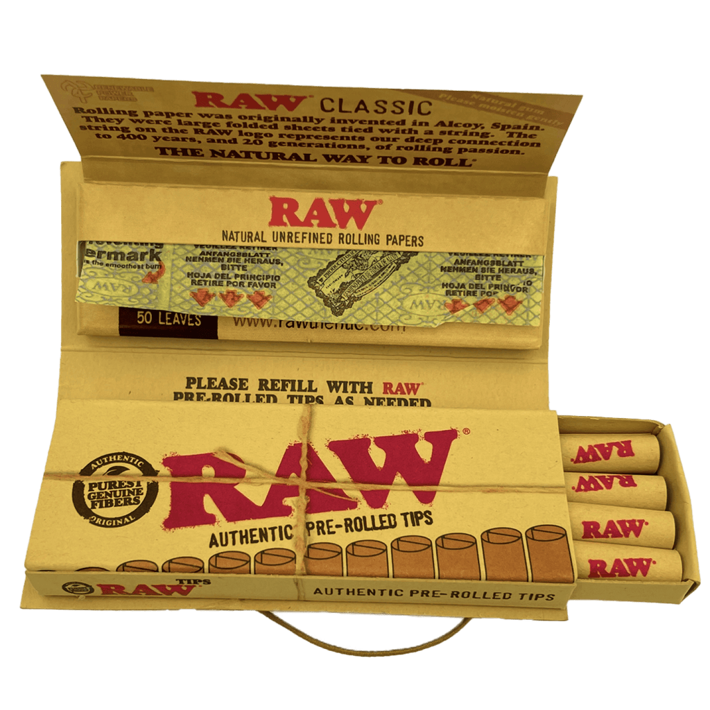 Papelillo y Tips Pre-rolled Connoisseur Classic  Raw  1 1/4