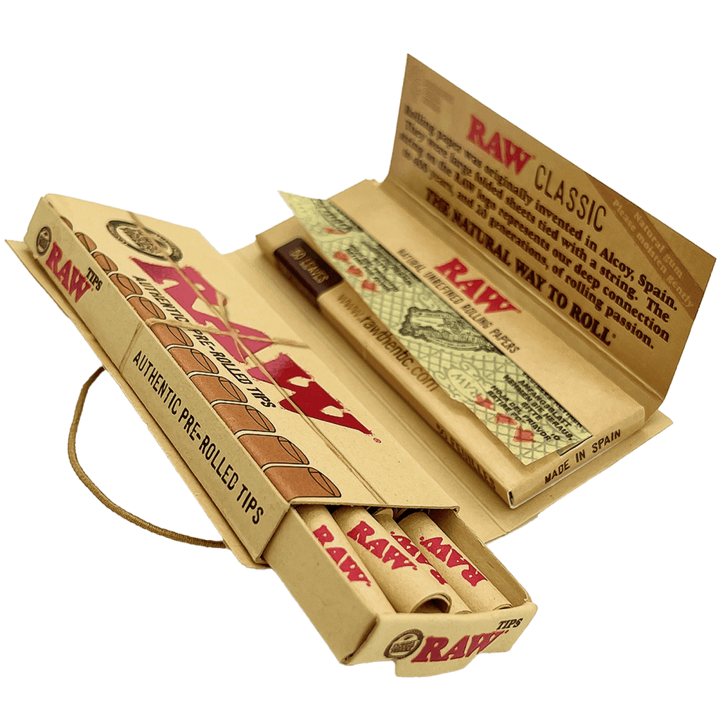 Papelillo y Tips Pre-rolled Connoisseur Classic  Raw  1 1/4