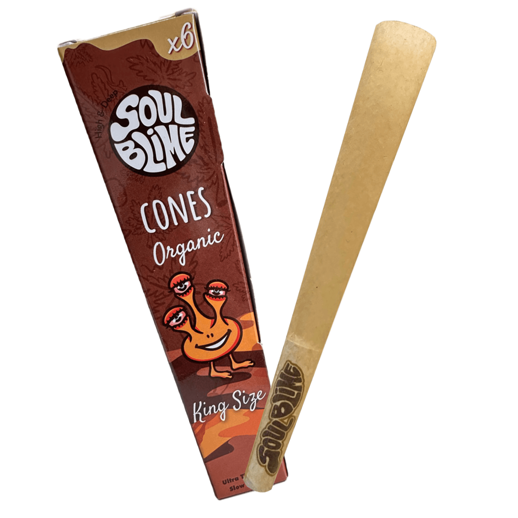 Conos Orgánicos Enrolados Soulblime King Size x 6u