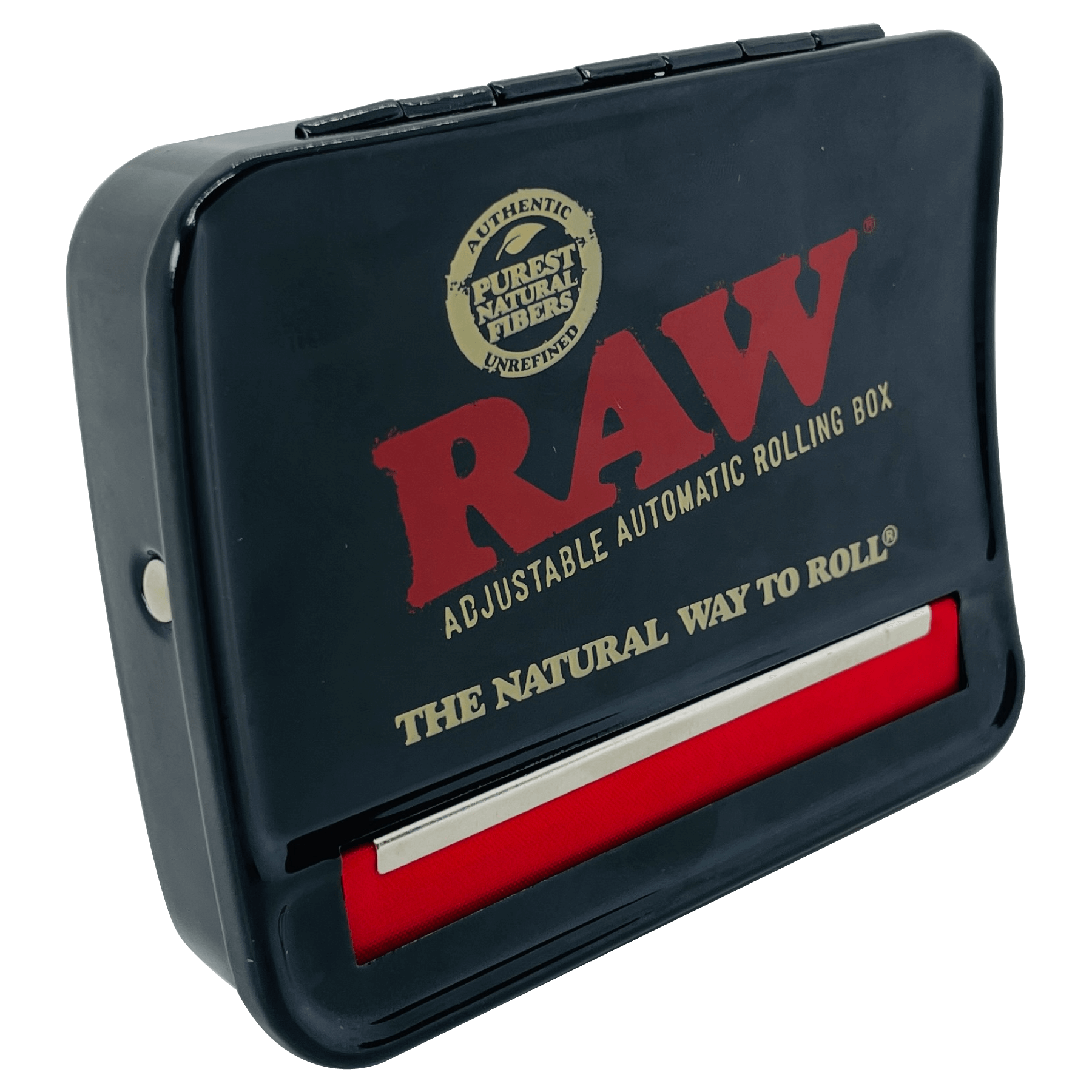 Roleador con Cigarrera Raw Roll Box Black