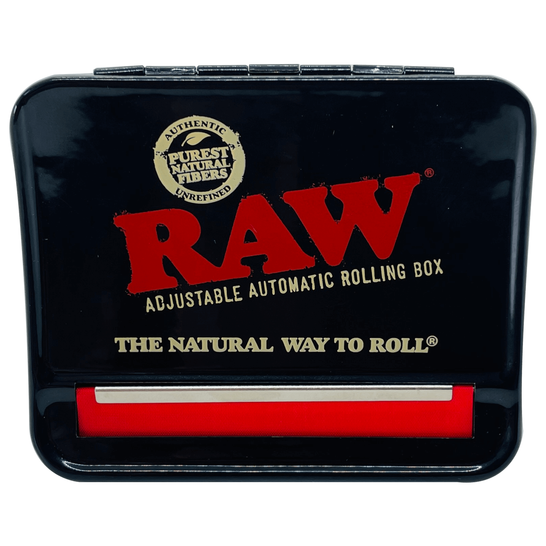 Roleador con Cigarrera Raw Roll Box Black